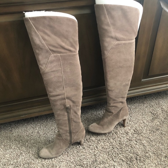 Vince Camuto taupe Thigh-Hi Boots - Picture 4 of 8